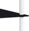 vidaXL - Kastje - 2-laags - 40x40x47 - cm - gehard - glas - zwart