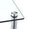 vidaXL - Kastje - 3-laags - 40x40x67 - cm - gehard - glas - transparant