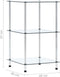 vidaXL - Kastje - 3-laags - 40x40x67 - cm - gehard - glas - transparant