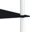 vidaXL - Kastje - 4-laags - 40x40x100 - cm - gehard - glas - zwart
