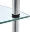 vidaXL - Kastje - 5-laags - 30x30x130 - cm - gehard - glas - transparant
