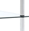 vidaXL - Kastje - 5-laags - 40x40x130 - cm - gehard - glas - transparant