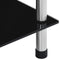 vidaXL - Kastje - 6-laags - 40x40x160 - cm - gehard - glas - zwart