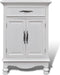 vidaXL - Kastje - met - 2 - deurtjes - en - 1 - lade - wit - hout