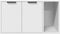 vidaXL - Kattenbakkast - 80x50x45 - cm - bewerkt - hout - wit