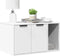 vidaXL - Kattenbakkast - 80x50x45 - cm - bewerkt - hout - wit