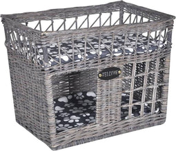 vidaXL - Kattenbed/huis/krabpaal - met - kussen - vierkant - wilgen