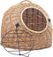 vidaXL Kattendrager 50x42x40 cm natuurlijk wilgenhout