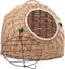 vidaXL Kattendrager 60x45x45 cm natuurlijk wilgenhout