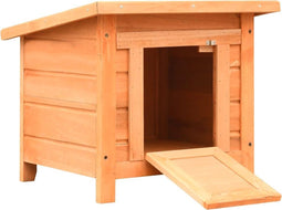 vidaXL - Kattenhuis - 50x46x43,5 - cm - massief - grenen- - en - vurenhout
