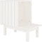 vidaXL - Kattenhuis - 60x36x60 - cm - massief - grenenhout - wit