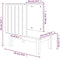 vidaXL - Kattenhuis - 60x36x60 - cm - massief - grenenhout - wit