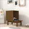 vidaXL - Kattenhuis - 60x36x60 - cm - massief - grenenhout - wit