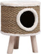 vidaXL - Kattenhuis - met - houten - poten - 41 - cm - zeegras