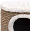 vidaXL - Kattenhuis - met - houten - poten - 41 - cm - zeegras
