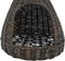 vidaXL - Kattenhuis - met - kussen - tipi - 40x60 - cm - natuurlijk - wilgen - grijs