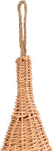 vidaXL - Kattenhuis - met - kussen - tipi - 40x60 - cm - natuurlijk - wilgen - grijs