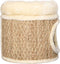 vidaXL - Kattenhuis - met - luxe - kussen - 33 - cm - zeegras