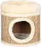 vidaXL - Kattenhuis - met - luxe - kussen - 33 - cm - zeegras