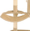 vidaXL - Kattenkrabpaal - met - krabpalen - wandmontage - 194 - cm - beige - bruin
