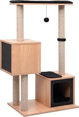 vidaXL - Kattenkrabpaal - met - sisal - krabmat - 104 - cm