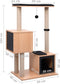 vidaXL - Kattenkrabpaal - met - sisal - krabmat - 104 - cm