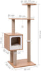 vidaXL - Kattenkrabpaal - met - sisal - krabmat - 123 - cm