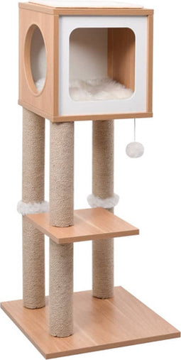 vidaXL - Kattenkrabpaal - met - sisal - krabmat - 90 - cm