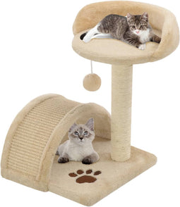 vidaXL - Kattenkrabpaal - met - sisal - krabpaal - 40 - cm - beige - en - bruin