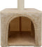 vidaXL - Kattenkrabpaal - met - sisal - krabpaal - 55 - cm - beige