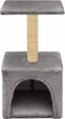 vidaXL - Kattenkrabpaal - met - sisal - krabpaal - 55 - cm - grijs