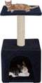 vidaXL - Kattenkrabpaal - met - sisal - krabpaal - 55 - cm - donkerblauw