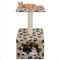 vidaXL - Kattenkrabpaal - met - sisal - krabpaal - 55 - cm - pootafdrukken - beige