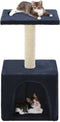 vidaXL - Kattenkrabpaal - met - sisal - krabpaal - 55 - cm - donkerblauw