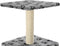vidaXL - Kattenkrabpaal - met - sisal - krabpaal - 55 - cm - pootafdrukken - grijs