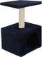 vidaXL - Kattenkrabpaal - met - sisal - krabpaal - 55 - cm - donkerblauw