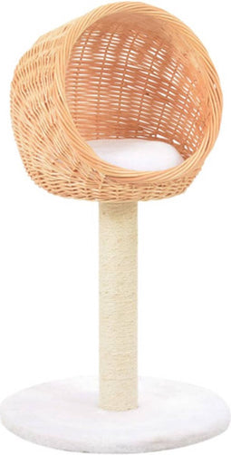 vidaXL - Kattenkrabpaal - met - sisal - krabpaal - natuurlijk - wilgenhout