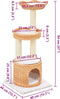 vidaXL - Kattenkrabpaal - met - sisal - krabpaal - natuurlijk - wilgenhout