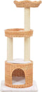 vidaXL - Kattenkrabpaal - met - sisal - krabpaal - natuurlijk - wilgenhout