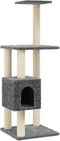 vidaXL - Kattenkrabpaal - met - sisal - krabpalen - 104 - cm - donkergrijs