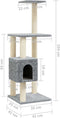 vidaXL - Kattenkrabpaal - met - sisal - krabpalen - 104 - cm - lichtgrijs