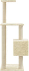 vidaXL - Kattenkrabpaal - met - sisal - krabpalen - 104 - cm - crèmekleurig