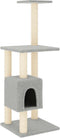 vidaXL - Kattenkrabpaal - met - sisal - krabpalen - 104 - cm - lichtgrijs