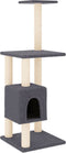 vidaXL - Kattenkrabpaal - met - sisal - krabpalen - 104 - cm - donkergrijs