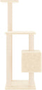 vidaXL - Kattenkrabpaal - met - sisal - krabpalen - 104 - cm - crèmekleurig