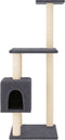 vidaXL - Kattenkrabpaal - met - sisal - krabpalen - 104 - cm - donkergrijs