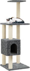 vidaXL - Kattenkrabpaal - met - sisal - krabpalen - 104 - cm - donkergrijs