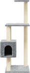 vidaXL - Kattenkrabpaal - met - sisal - krabpalen - 104 - cm - lichtgrijs