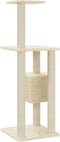 vidaXL - Kattenkrabpaal - met - sisal - krabpalen - 104 - cm - crèmekleurig