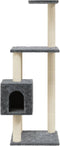 vidaXL - Kattenkrabpaal - met - sisal - krabpalen - 104 - cm - donkergrijs